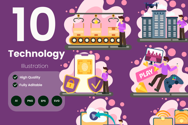 Technology Illustration Pack