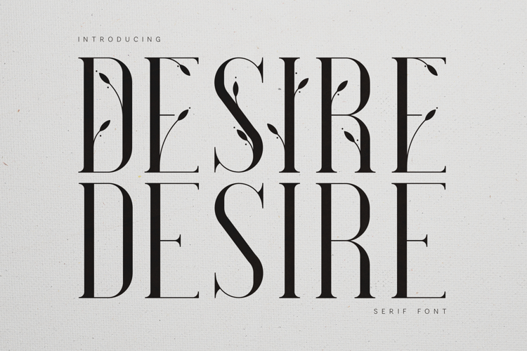 Desire Elegant Botanical Serif Font