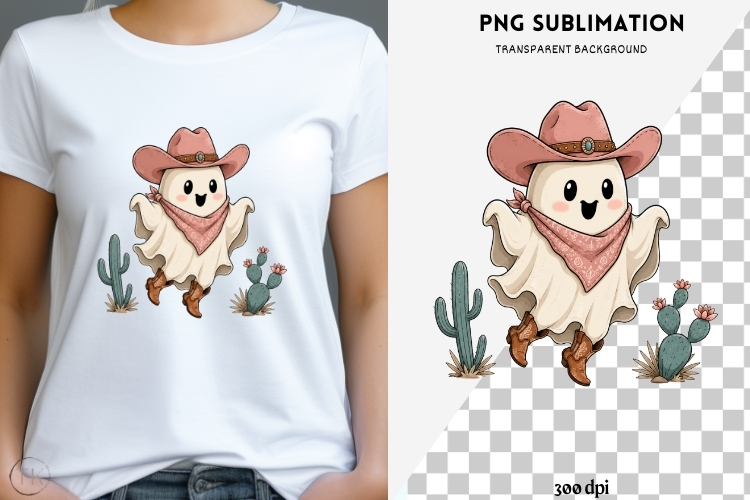 Western gothic halloween png design for T-shirts