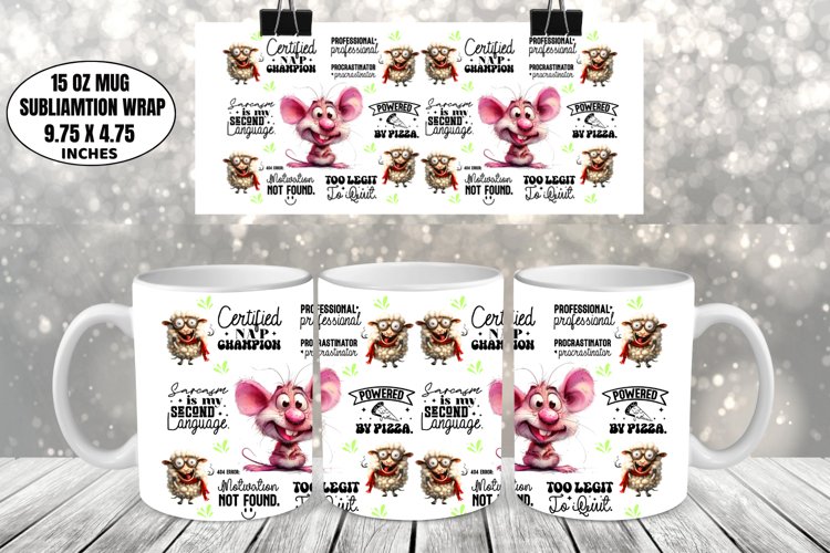 Funny Mug Wrap Sublimation, Funny Mug Design