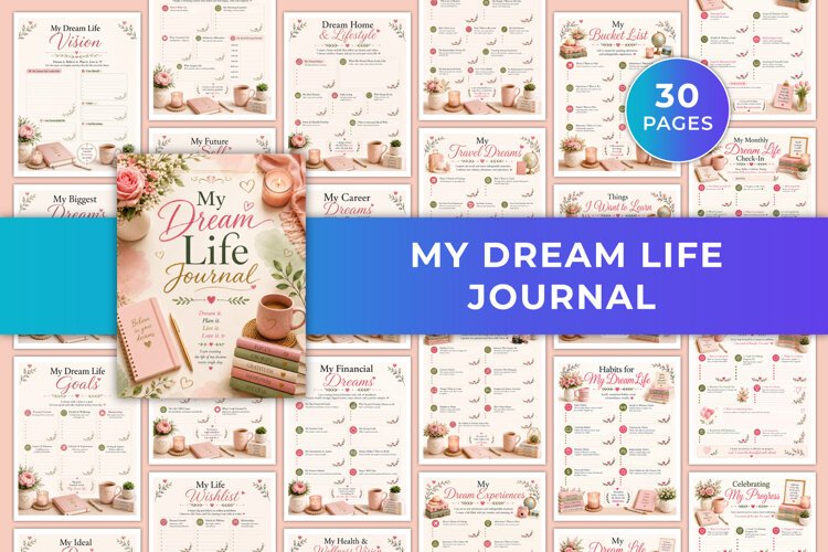 My Dream Life Journal Kdp interiors example image 1