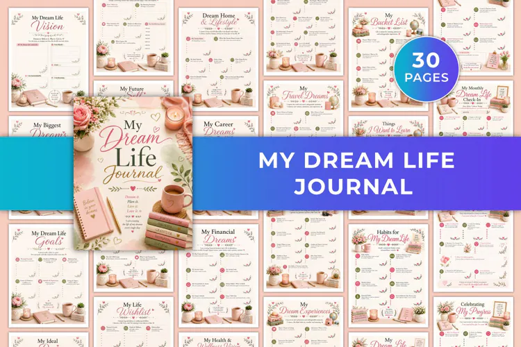 My Dream Life Journal Kdp interiors