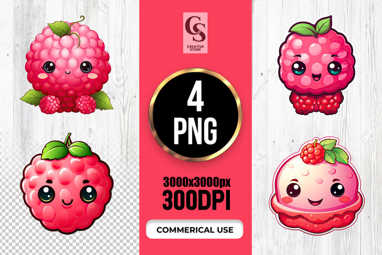 Cartoon Raspberry Image 4