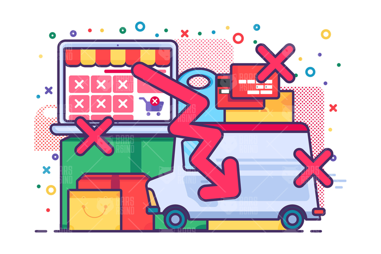 Tariffs Trade Recession Economic Concept Illustration