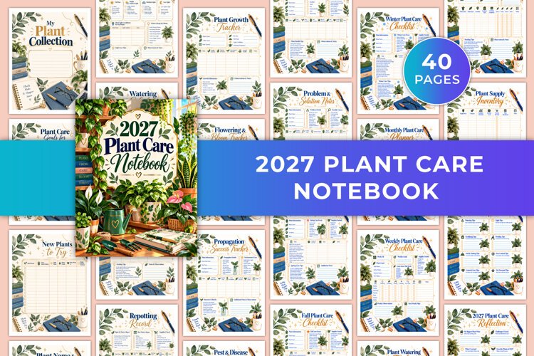 2027 Plant Care Notebook Kdp interiors example image 1