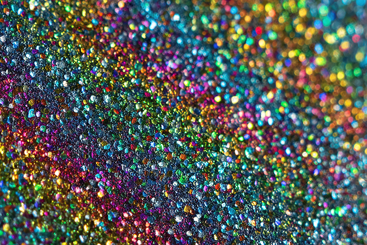 Rainbow Holographic Glitter Texture Background for Crafts