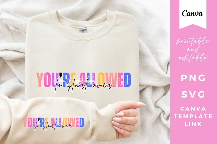 Motivational T-Shirt Graphic SVG PNG CANVA