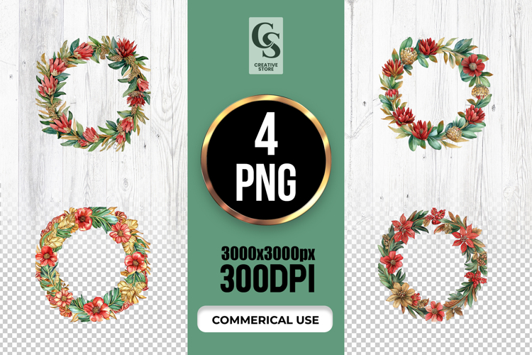 Floral Wreath Clipart Image 16