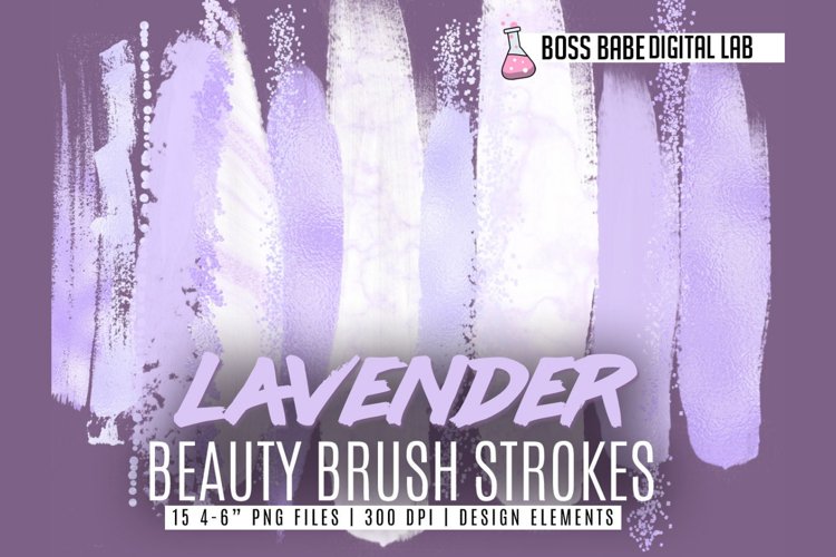 Lavender Beauty Brush Strokes