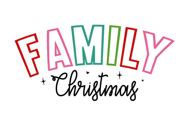 Family Christmas Svg Design