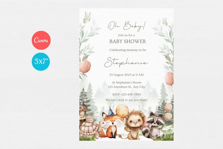 Baby Shower Invitation Template 203