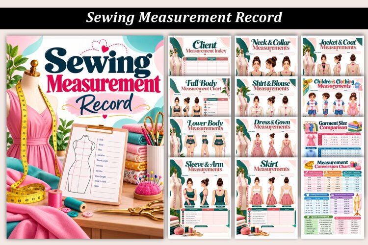 Sewing Measurement Record example image 1
