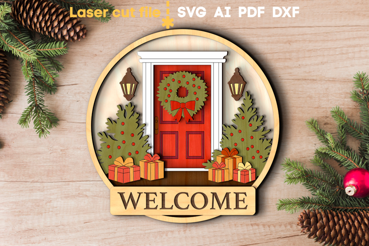 Christmas Welcome Sign Svg Image 4