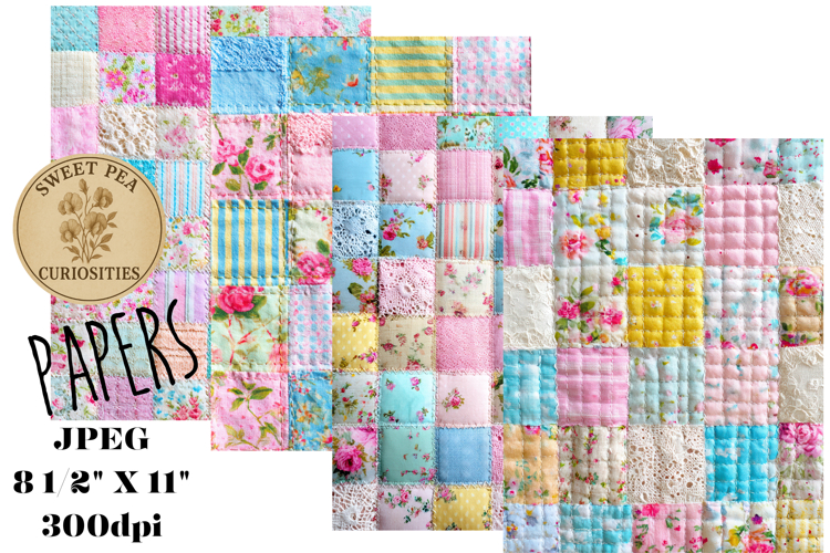 Quilt, Sewing, Paper, Shabby Chic, Papers, Junk Journal