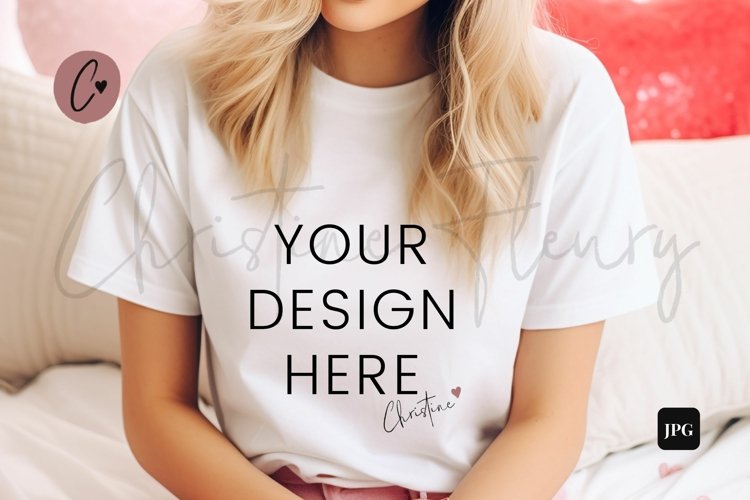 White Tshirt Mockup Image 4