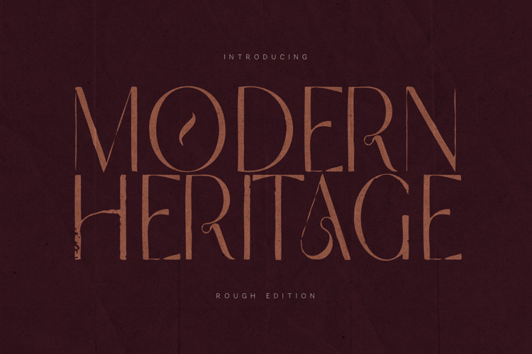 Modern Heritage Elegant Serif Font Family