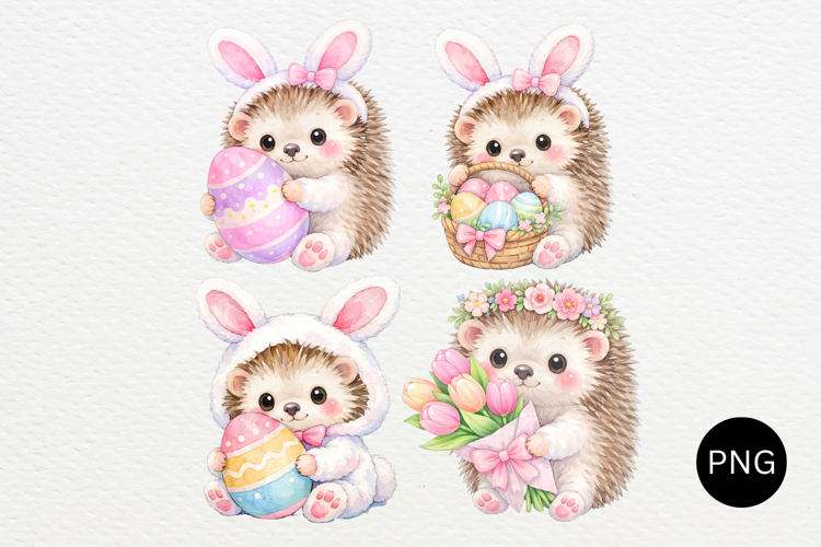 Easter Hedgehog Clipart PNG