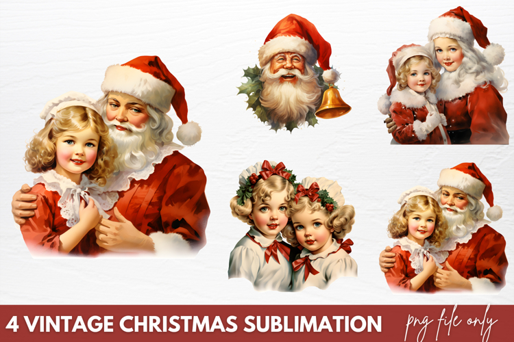 Vintage Christmas Collection Sublimation