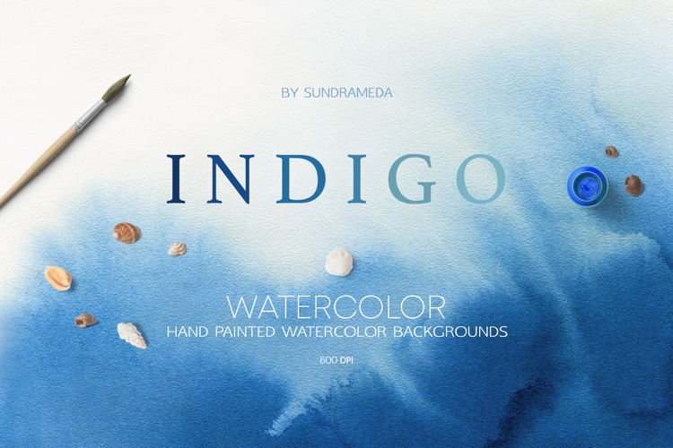 Blue Watercolor Texture Collection