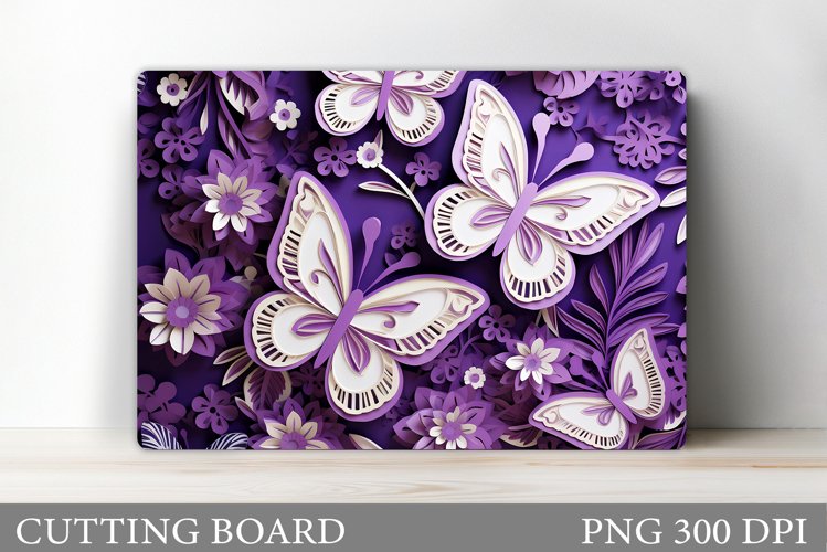 Butterflies Cutting Board. Kitchen Cutting Board Sublimation
