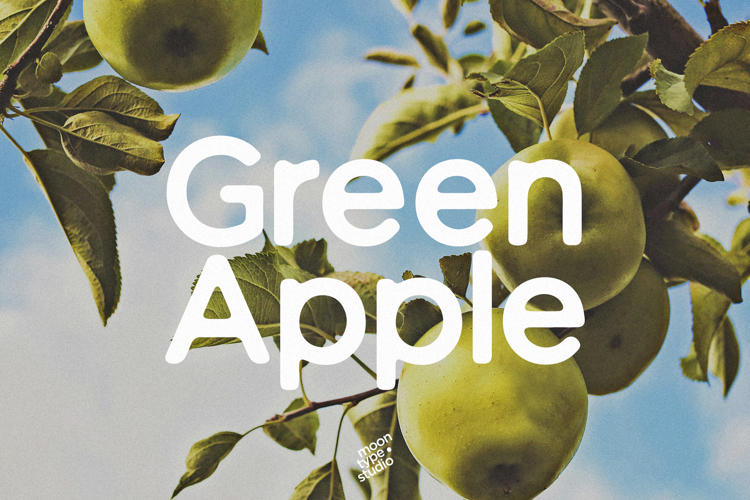 Green Apple - Vintage Sans Serif
