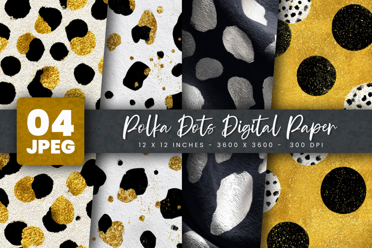 Polka Dots Digital Paper