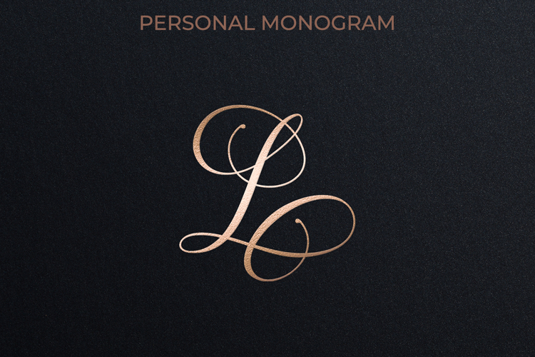 L Monogram Logo, Elegant Initial Monogram