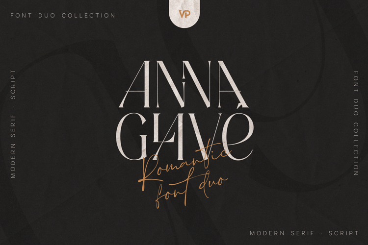 Anna Glave - Serif   Script Font Duo