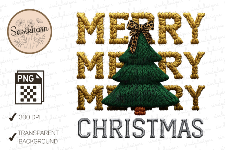 Christmas knitted tree cozy holiday