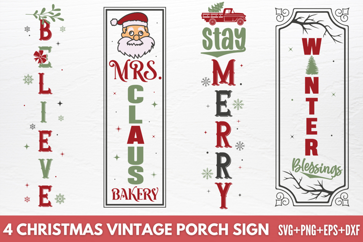 Merry Christmas Porch Sign Svg Image 4
