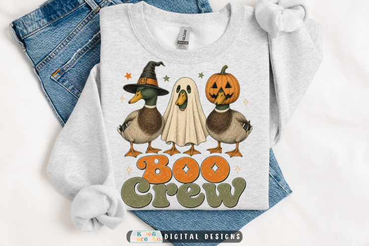 Mallard Duck Halloween PNG | Boo Crew PNG | Duck Fall PNG