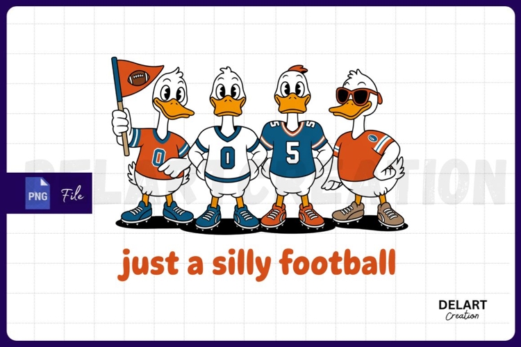 Just a Silly Football PNG Design