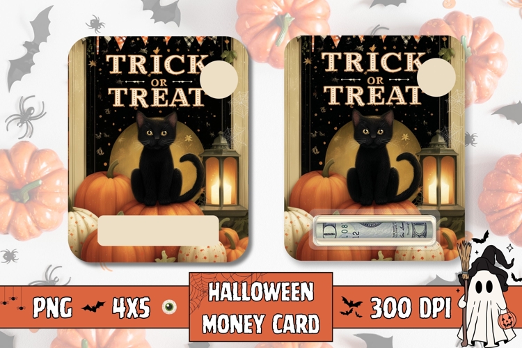 Trick Or Treat Money Card, Printable Halloween Print