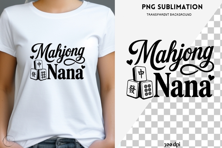 Mahjong quote png design for T-shirts