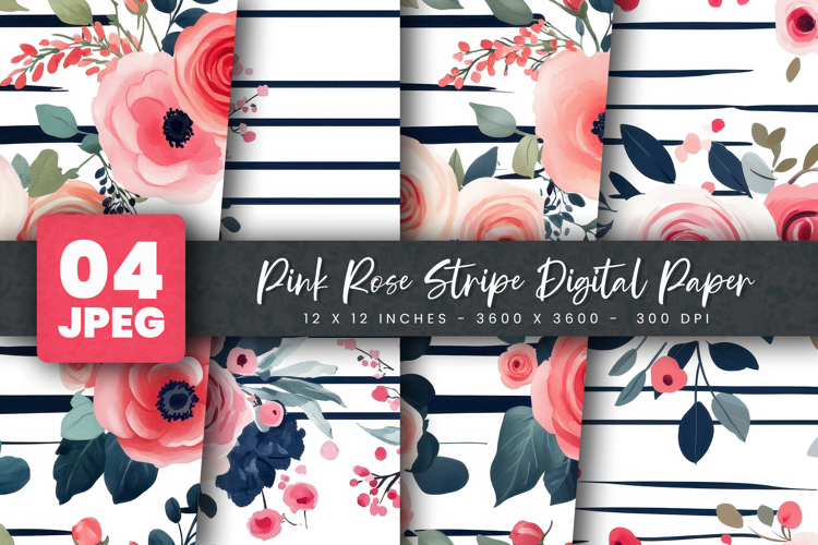 Pink Rose Clipart Image 9