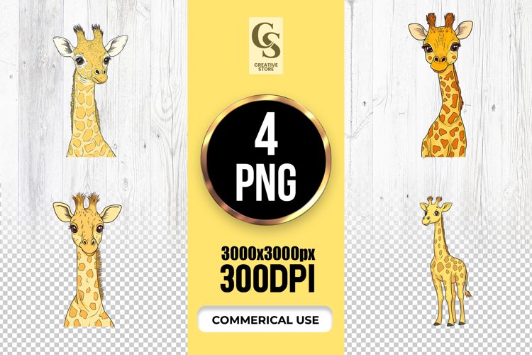 Cute Giraffe Clipart Image 2