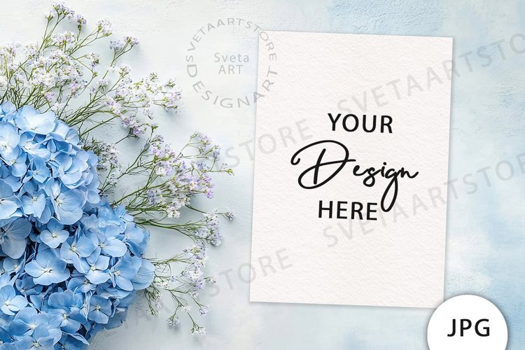 Blue Flowers Clipart Image 16