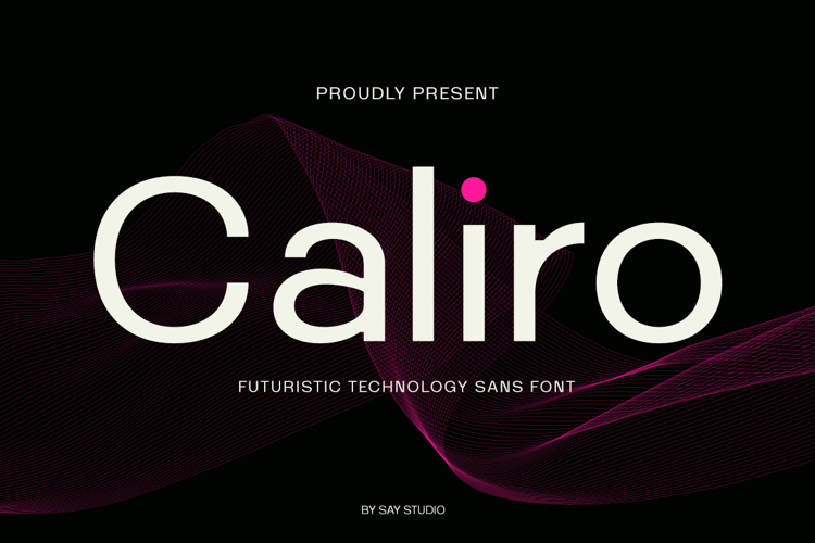 Caliro - Futuristic Tech Sans Font