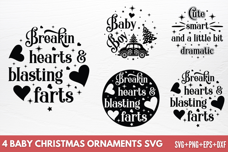 Baby Christmas Ornaments SVG
