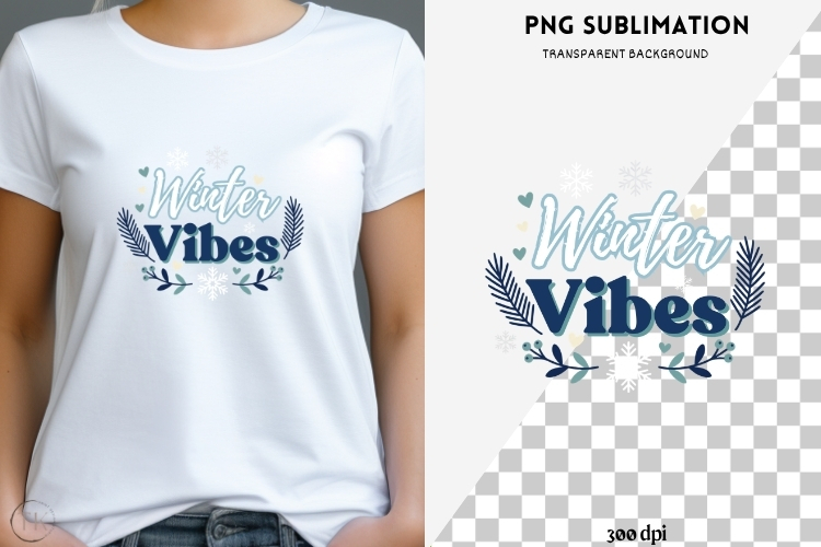 Winter phrases png design for T-shirts
