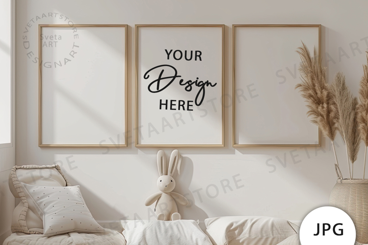 Frames Mockup, Baby Room Mockup JPG