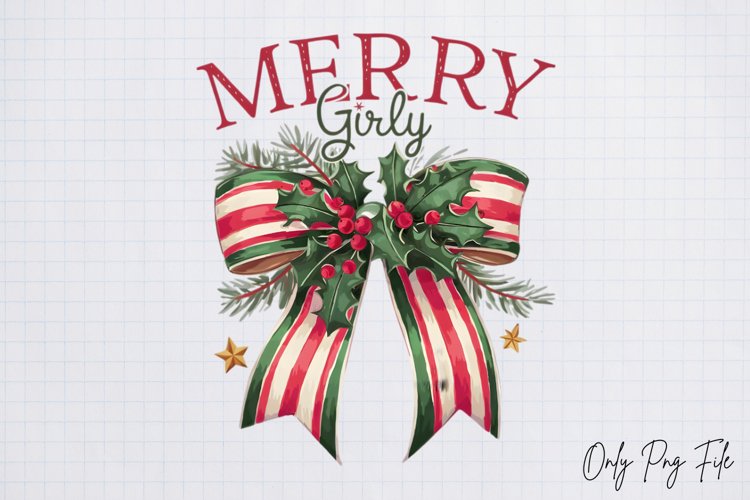 Merry girly Sublimation PNG