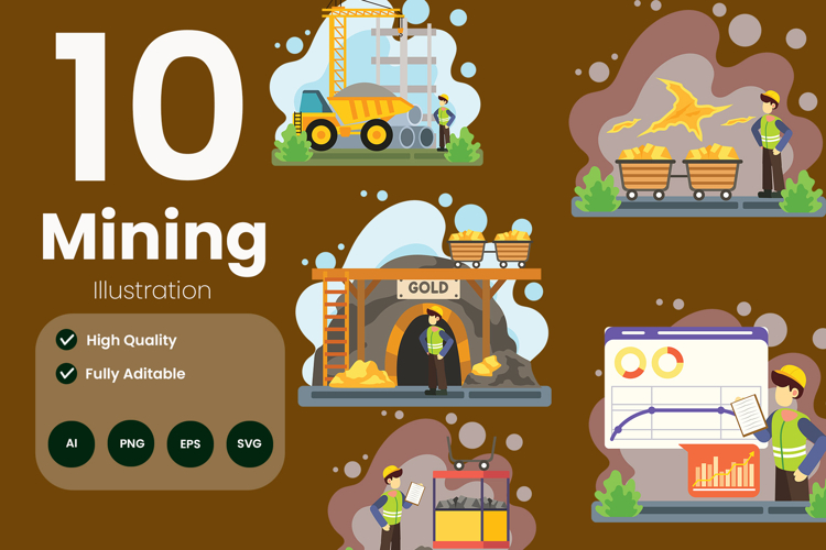 Mining Illustration Pack