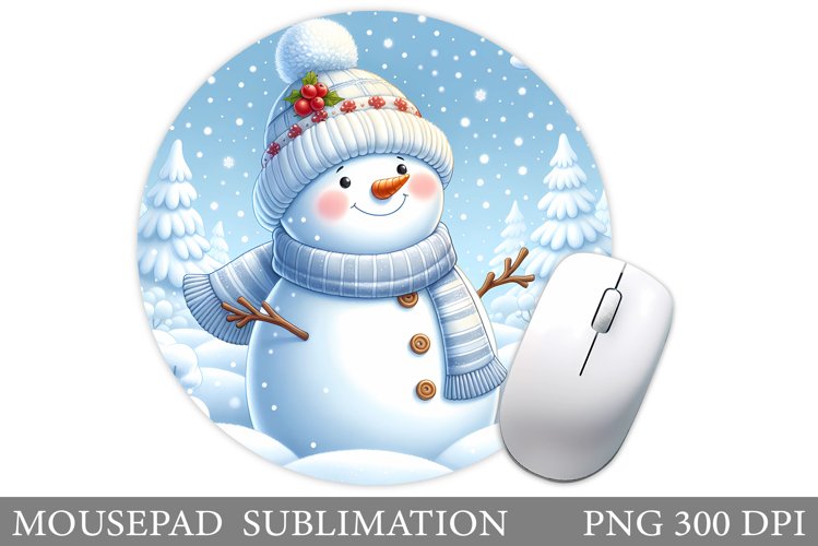 Cute Snowman Clipart Image 3