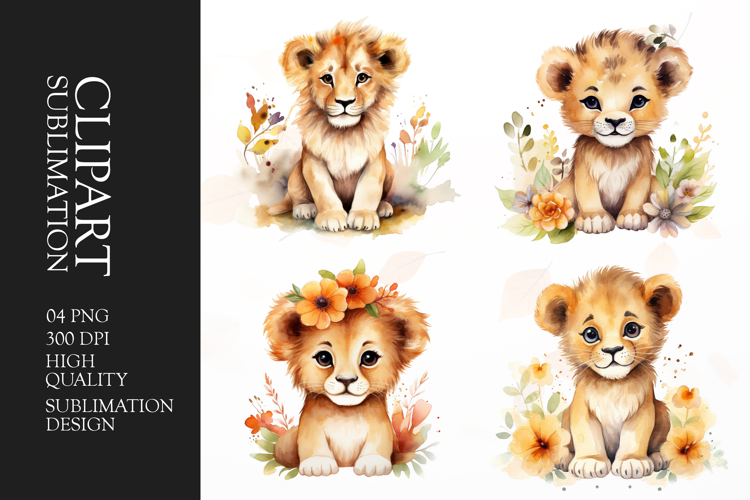 Cute Lion Clipart Image 14