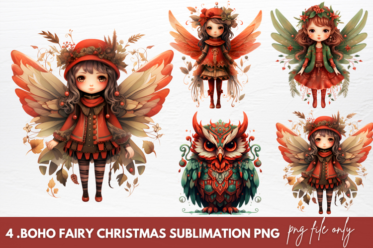 Boho Christmas Clipart Image 19