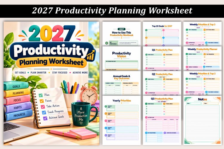 2027 Productivity Planning Worksheet example image 1