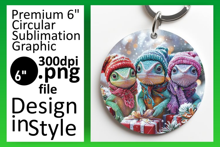 Vibrant Round Design Coaster Template , Xmas