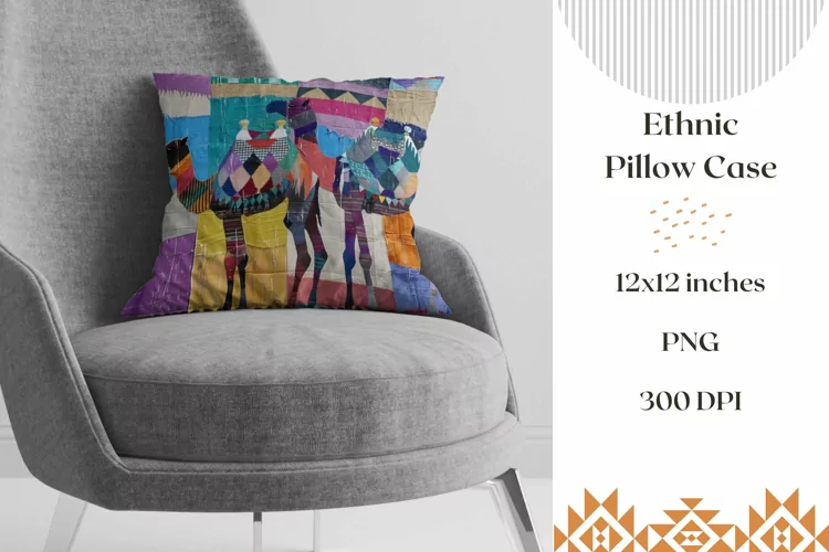Camel Pillow Case Design, Abstract Pillowcase, Camel PNG