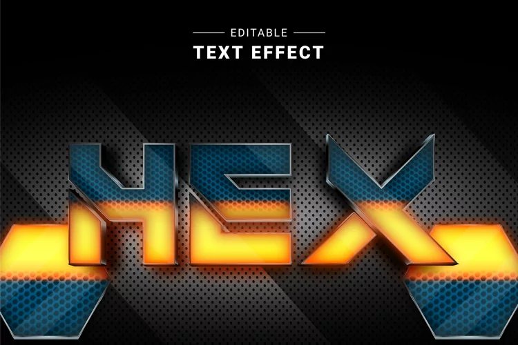 Editable Text Effect for Illustrator. Vector Graphic styles